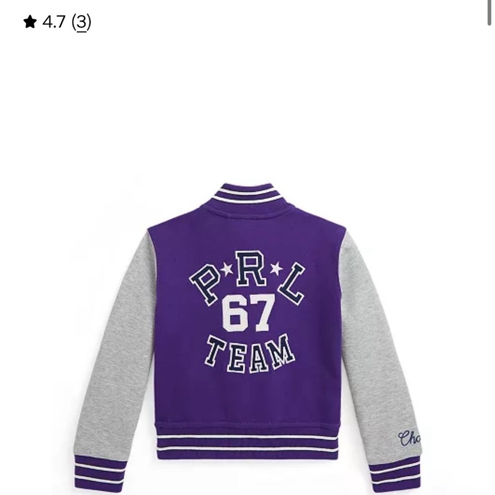 Polo by Ralph Lauren Purple and Gray Kids Hoodie